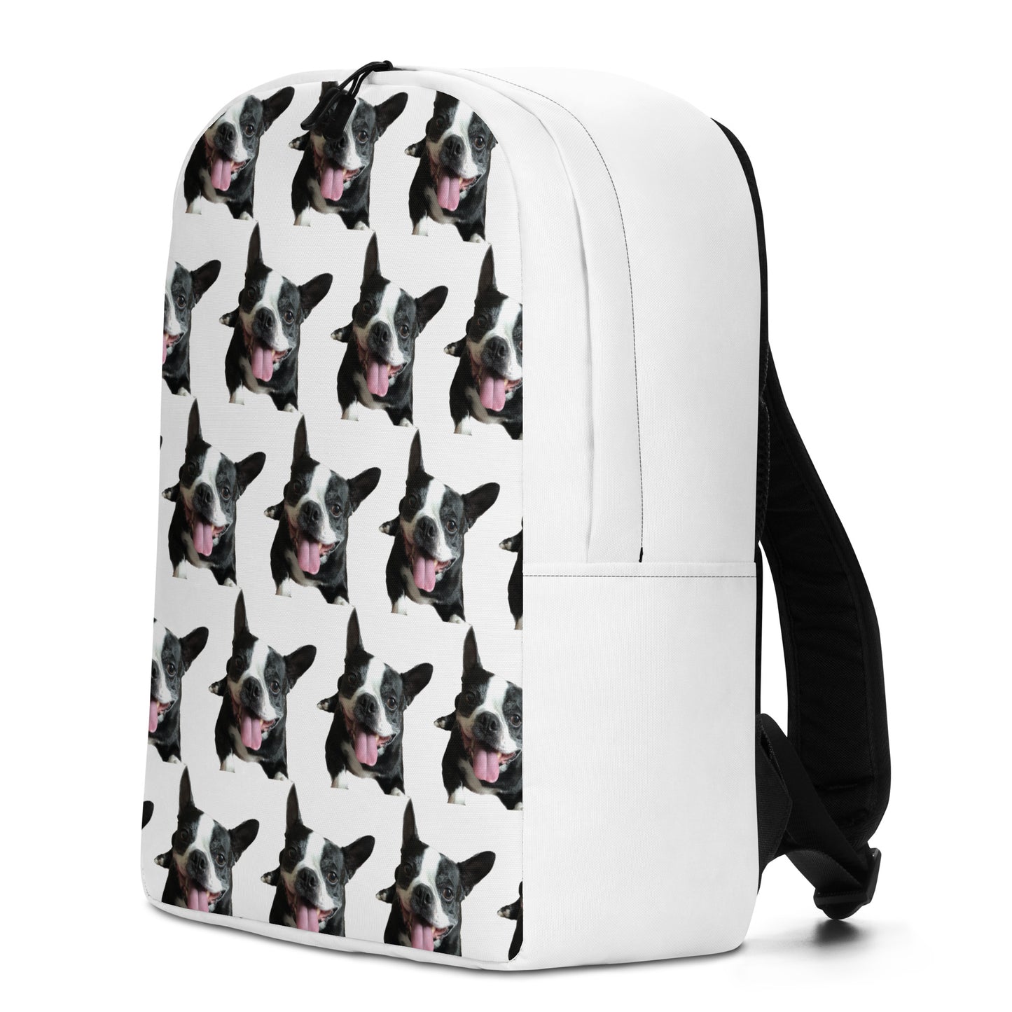 Minimalist Backpack (Happy-Go-Lucky Boston Terrier)