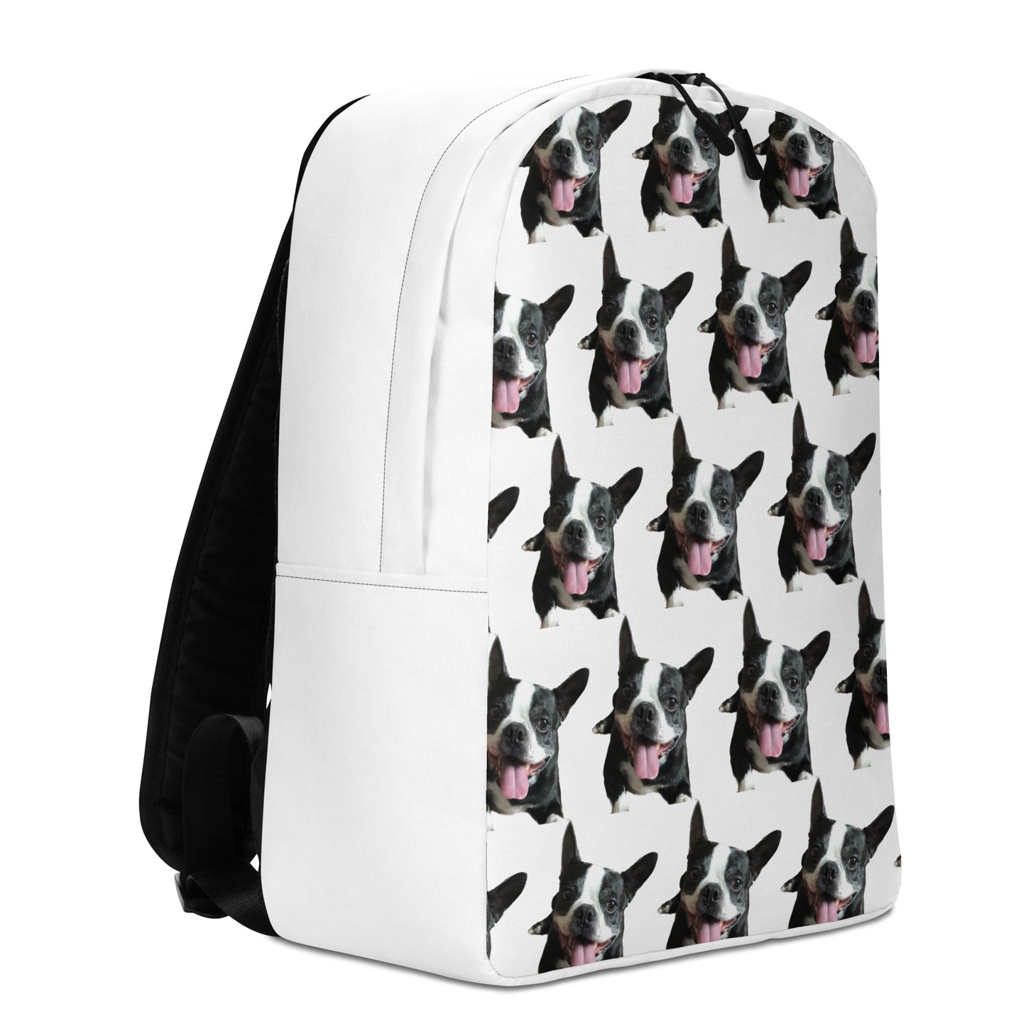 Minimalist Backpack (Happy-Go-Lucky Boston Terrier)